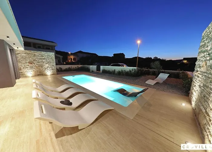 Beautiful In Kraj, Pasman Island With Outdoor Swimming Pool, Wifi And 3 Bedrooms Villa